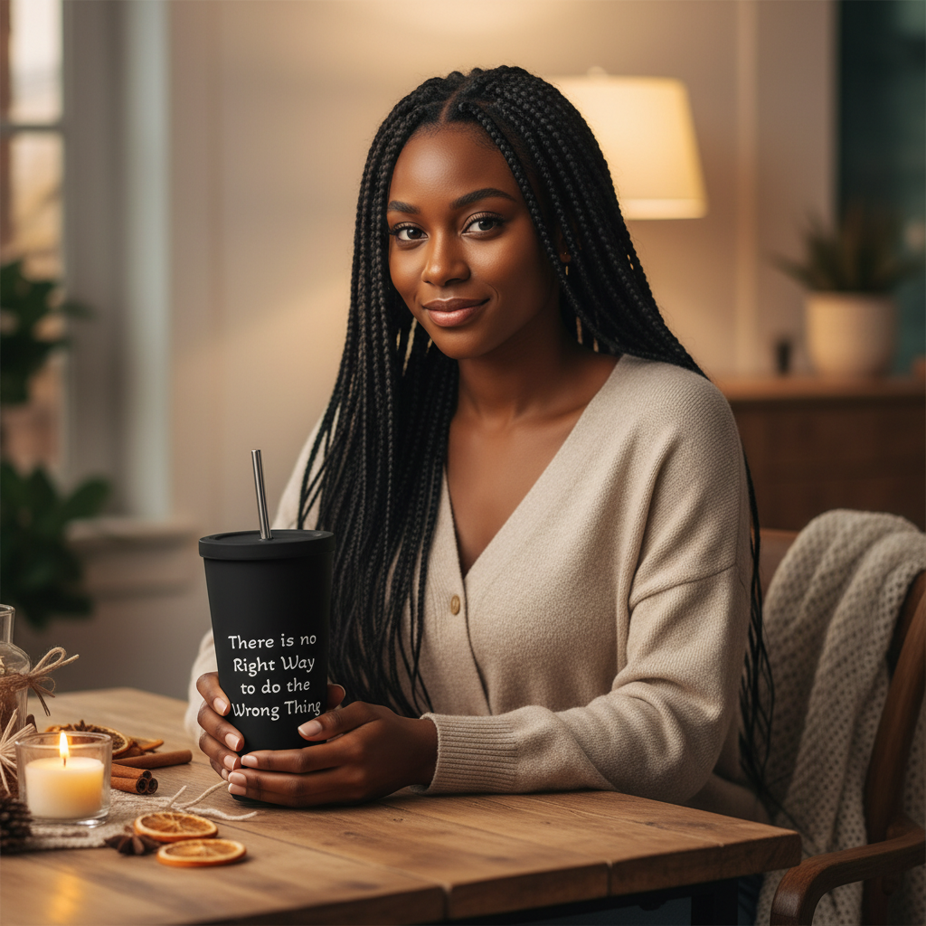 Black tumbler Black woman