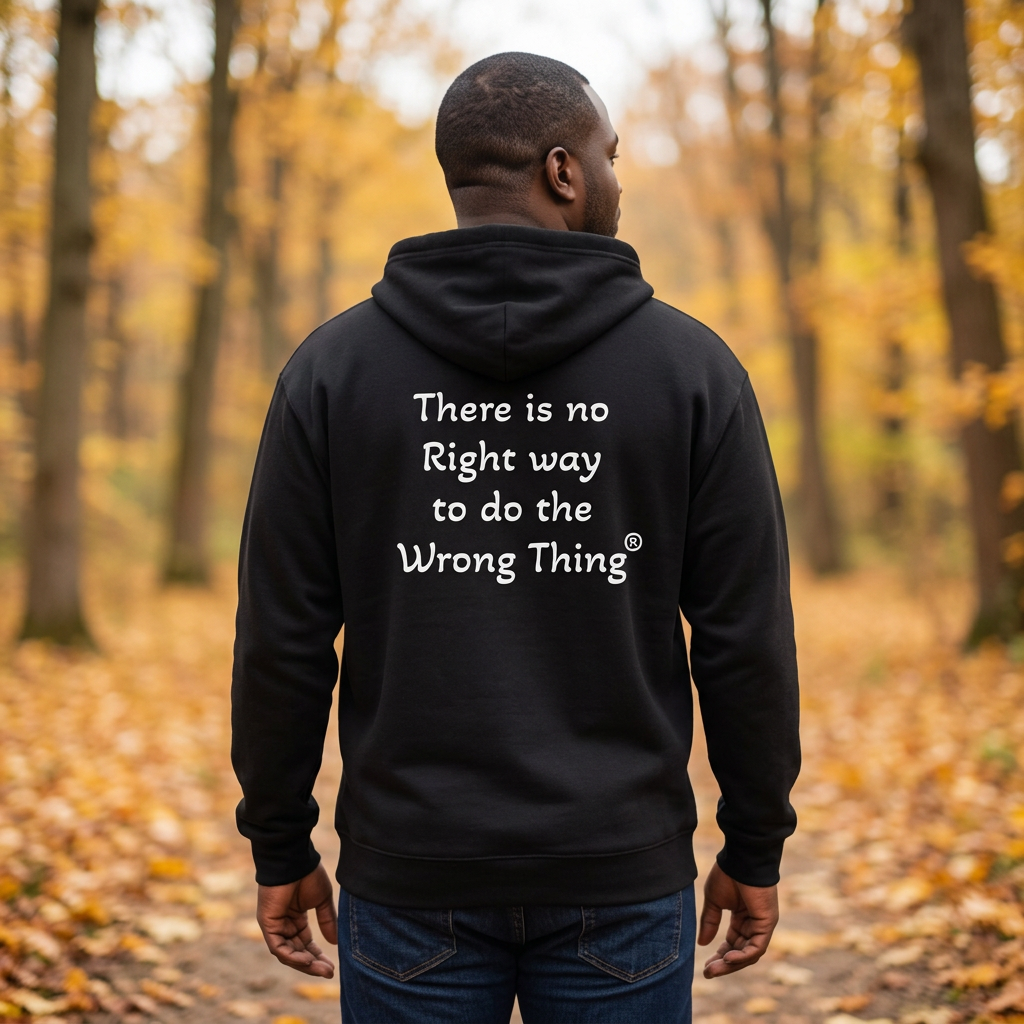 Black white-letter zip hoodie fall model