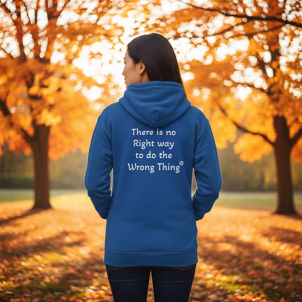 Royal white-letter zip hoodie fall model