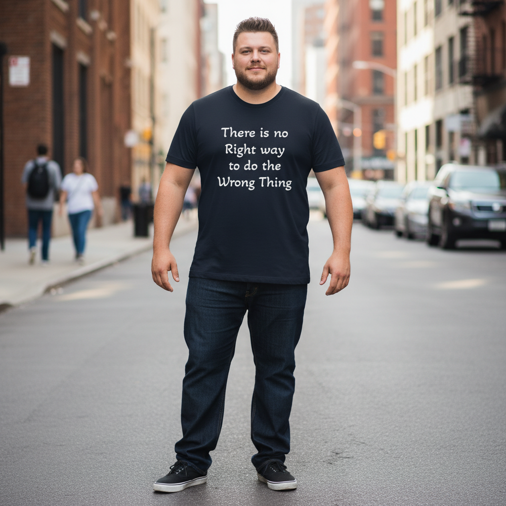 Navy plus-size white man urban