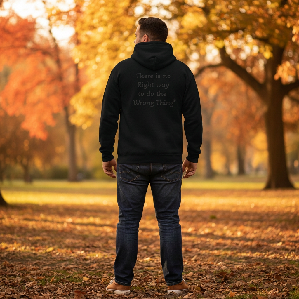 Man in Black hoodie